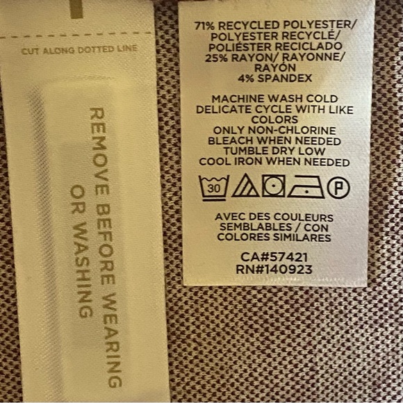 LOU & GREY BIRDSEYE GINGHAM PONTE LEGGINGS IN PLUM KISS SIZE LARGE - Picture 4 of 4